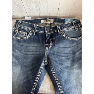 Rock & Roll Denim Riding Bootcut Jeans Women's 28x34 Blue Wash Stretch